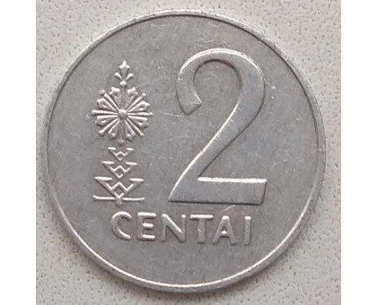 Литва 2 цента 1991