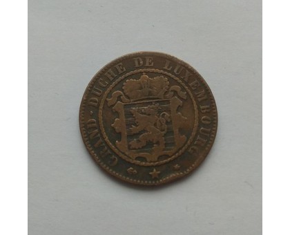 Люксембург 10 сантимов 1865 А