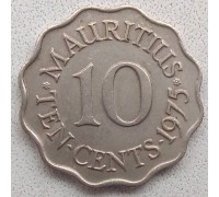 Маврикий 10 центов 1954-1978
