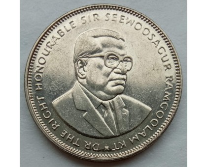 Маврикий 5 рупий 1987-2012