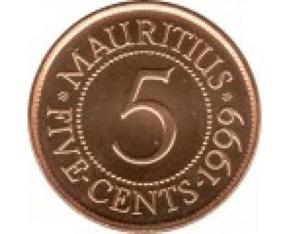Маврикий 5 центов 1987-2012