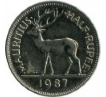 Маврикий 1/2 рупии 1987-2013