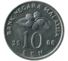 Малайзия 10 сенов 1989 - 2011