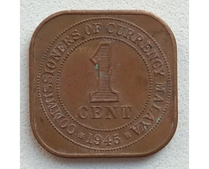 Малайя 1 цент 1945