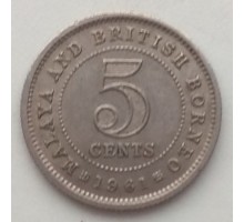Малайя и Британское Борнео 5 центов 1953 - 1961