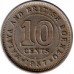 Малайя и Британское Борнео 10 центов 1953-1961