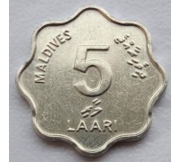 Мальдивы 5 лари 1984-1990