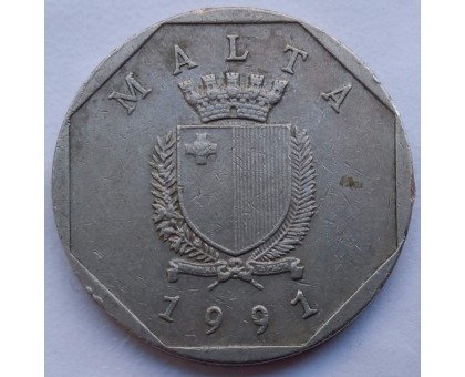 Мальта 50 центов 1991-2007