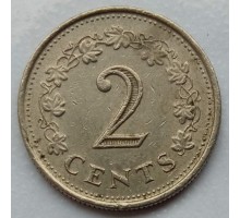 Мальта 2 цента 1972 - 1982