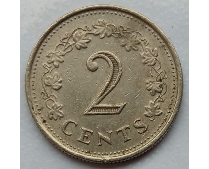 Мальта 2 цента 1972 - 1982