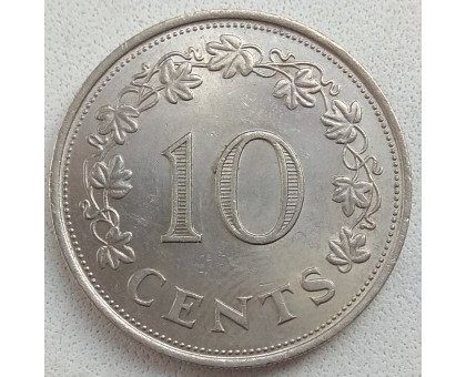 Мальта 10 центов 1972-1981
