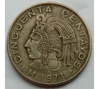 Мексика 50 сентаво 1970-1983