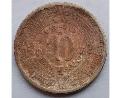 Мексика 10 сентаво 1940