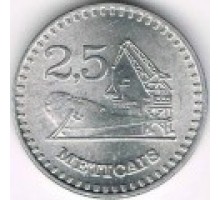 Мозамбик 2,5 метикала 1980-1986