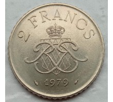 Монако 2 франка 1979-1982