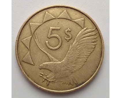 Намибия 5 долларов 1993-2015
