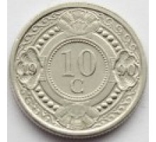 Нидерландские Антильские острова 10 центов 1989-2016