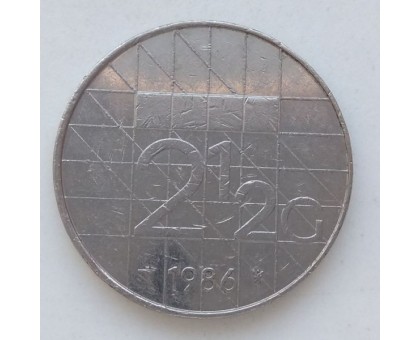 Нидерланды 2 1/2 гульдена 1982-2001