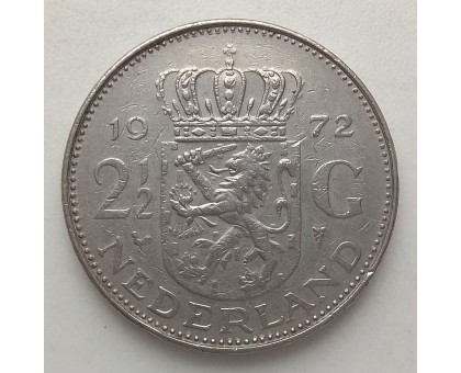 Нидерланды 2 1/2 гульдена 1969-1980