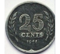 Нидерланды 25 центов 1941