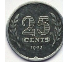 Нидерланды 25 центов 1941