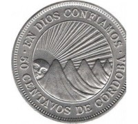 Никарагуа 50 сентаво 1939-1956