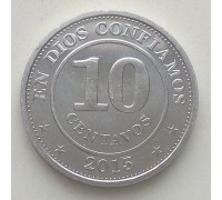 Никарагуа 10 сентаво 2007-2015