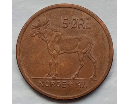 Норвегия 5 эре 1958-1973