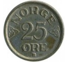 Норвегия 25 эре 1952-1957