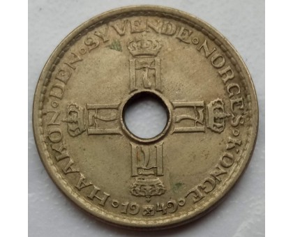 Норвегия 1 крона 1949