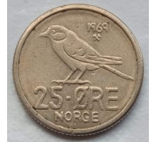Норвегия 25 эре 1958-1973