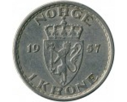 Норвегия 1 крона 1951-1957