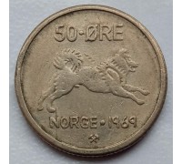 Норвегия 50 эре 1958-1973