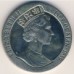 Остров Мэн 1 крона 1989. Королевский визит