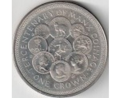 Остров Мэн 1 крона 1979. 300 лет монетам острова Мэн