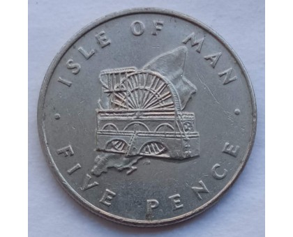 Остров Мэн 5 пенсов 1976-1979