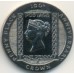 Остров Мэн 1 крона 1990. 150 лет первой почтовой марке "Чёрный пенни"