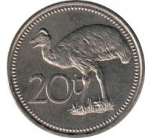 Папуа - Новая Гвинея 20 тойя 1975-1999