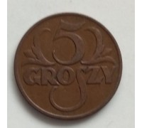 Польша 5 грошей 1938