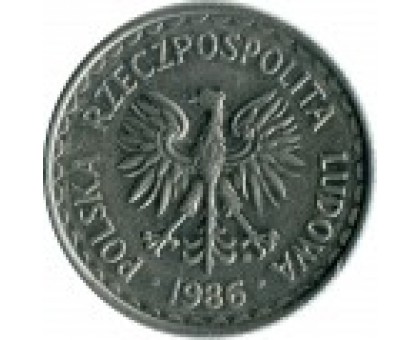 Польша 1 злотый 1986-1988