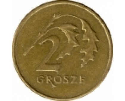 Польша 2 гроша 1990-2014