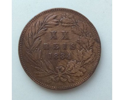 Португалия 20 рейсов 1884