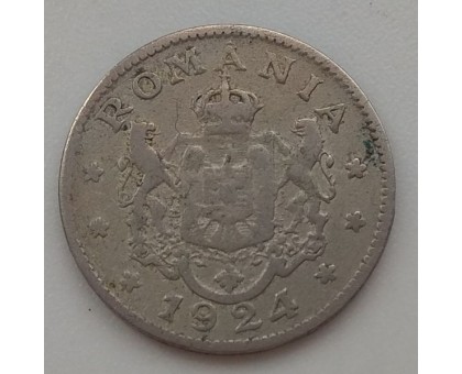 Румыния 1 лей 1924 (1191)