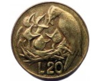 Сан-Марино 20 лир 1975
