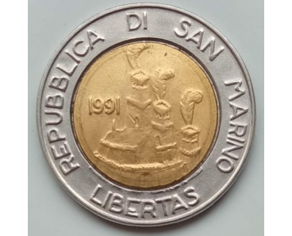 Сан-Марино 500 лир 1991