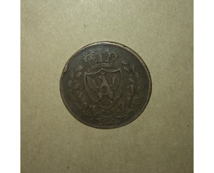 Сардиния 5 чентезимо 1826
