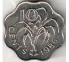 Свазиленд 10 центов 1986-1992
