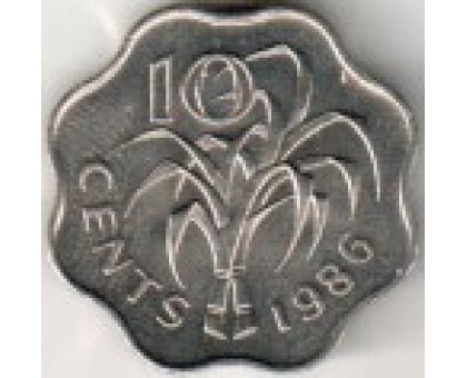 Свазиленд 10 центов 1986-1992