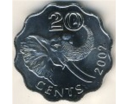 Свазиленд 20 центов 1998-2005
