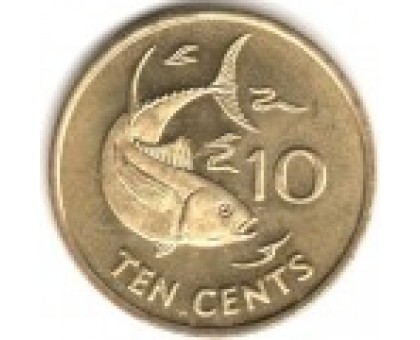 Сейшелы 10 центов 2007-2012